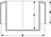Recessed Caps for Pipe Ends diagram