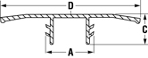 Push-In Flange Protectors diagram