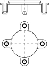 Stud Hole Flange Protectors diagram