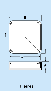 Caps for Flanged and Flange Mounted Fittings diagram