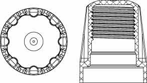 Polished Sucker Rod Caps diagram