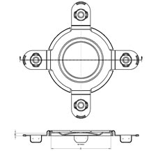 Toggle Lock Flange Protectors diagram